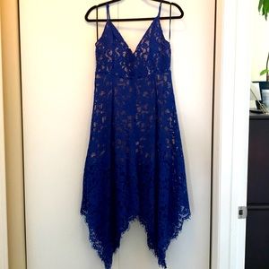 Royal blue Lace summer dress